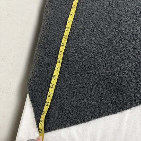 SAGA Clothing Poncho One Size Gray Asymmetrical Lagenlook Made in Italy - Picture 7 of 8